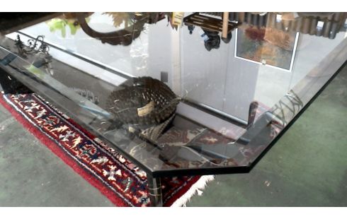 SALONTAFEL MARMER GESLEPEN GLAS