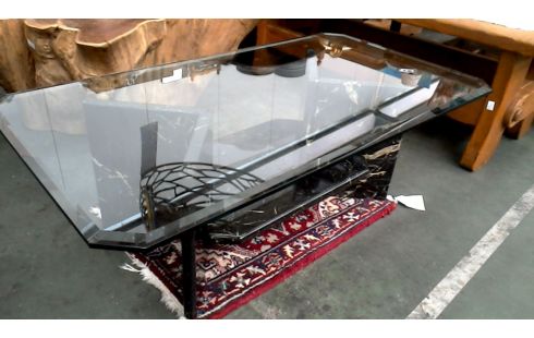 SALONTAFEL MARMER GESLEPEN GLAS