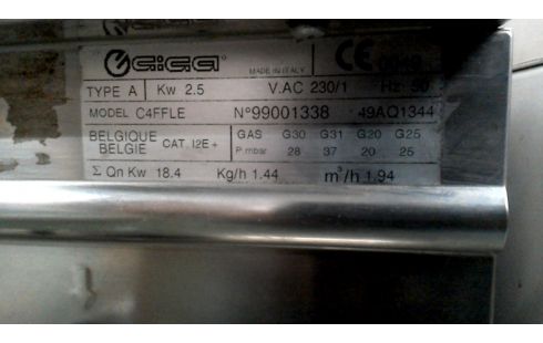 KÜCHENHERD PROFESSIONELL TYP EDELSTAHL