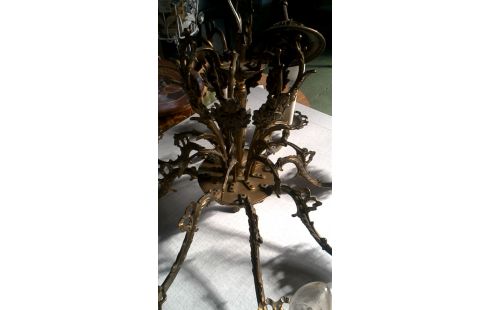 LÁMPARA DE TECHO RAMA BRONCE