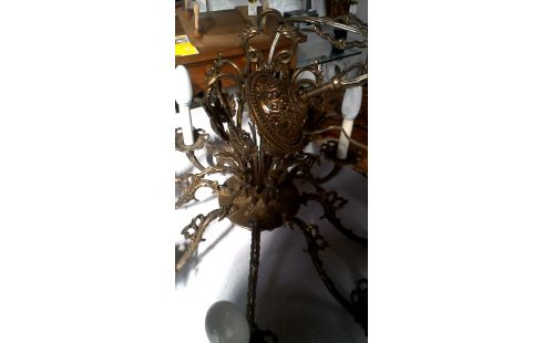 LÁMPARA DE TECHO RAMA BRONCE