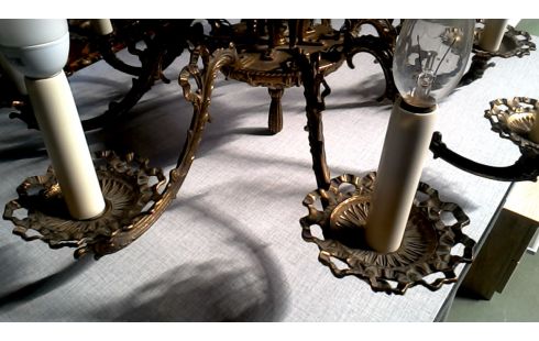 LÁMPARA DE TECHO RAMA BRONCE