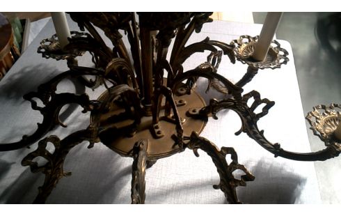 LÁMPARA DE TECHO RAMA BRONCE