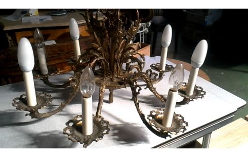 LÁMPARA DE TECHO RAMA BRONCE