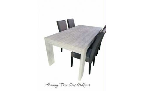 TABLE DE SALLE A MANGER CERUSE, , BOIS LOOK