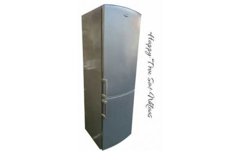 REFRIGERATEUR CONGELATEUR WHIRLPOOL GRIS