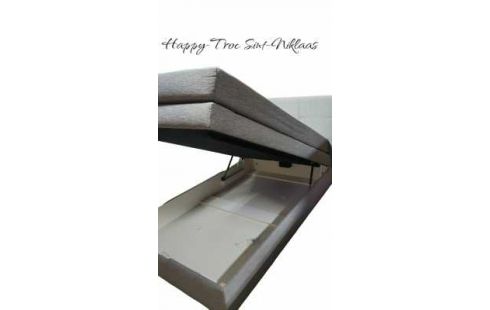 LIT 120X200 TISSU GRIS