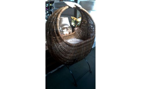 BERCEAU FER FORGE ROTIN