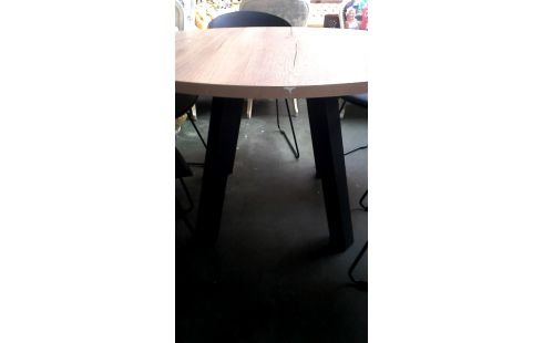 ESSTISCH RUND, , HOLZ LOOK SCHWARZ