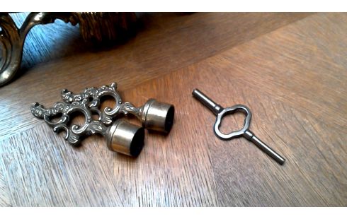 KAMINAUFSATZ KUPFER, , UHR, , KANDELABER