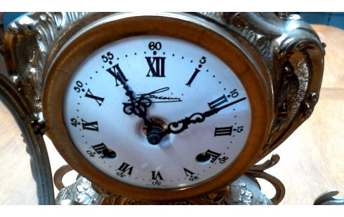 KAMINAUFSATZ KUPFER, , UHR, , KANDELABER