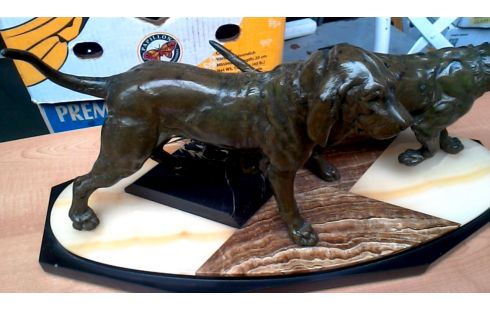 ESTATUA ART DECO ÓNICE BRONCE