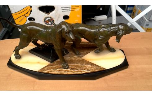 ESTATUA ART DECO ÓNICE BRONCE