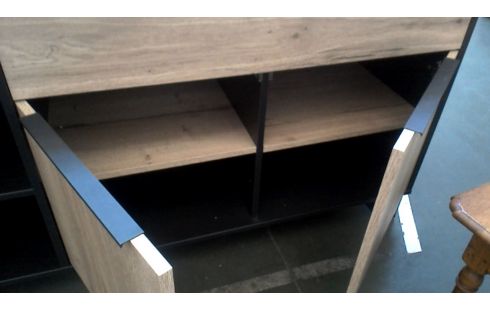 DRESSOIR ANTRACIET HOUT LOOK 3 DEUREN 1 LADE