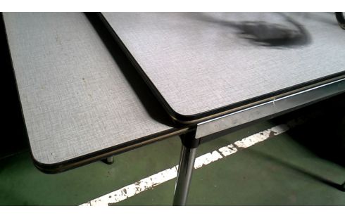 MESA DE COCINA AÑADA FÓRMICA CROMO TELESCÓPICO