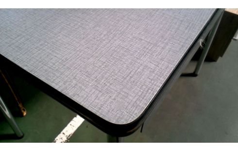 MESA DE COCINA AÑADA FÓRMICA CROMO TELESCÓPICO