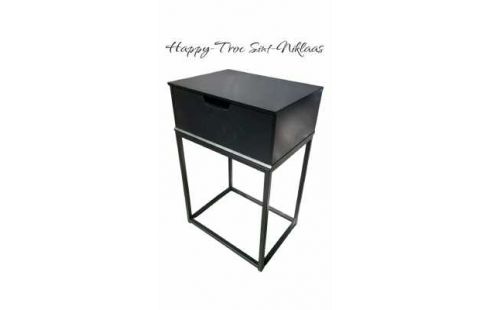 NACHTTISCH SCHWARZ 1 SCHUBLADE