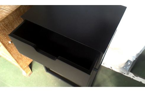 NACHTTISCH SCHWARZ 1 SCHUBLADE