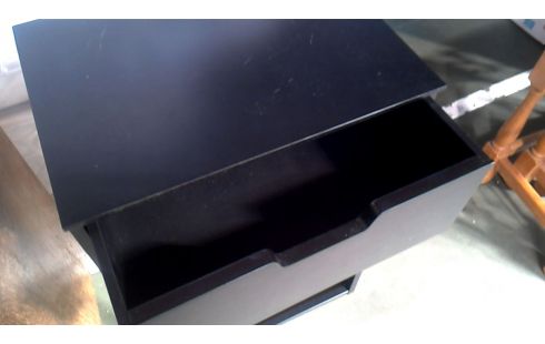 NACHTTISCH SCHWARZ 1 SCHUBLADE