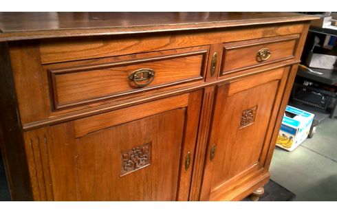 CAISSON ART DECO. ORME 2 PORTES / 2 TIROIRS