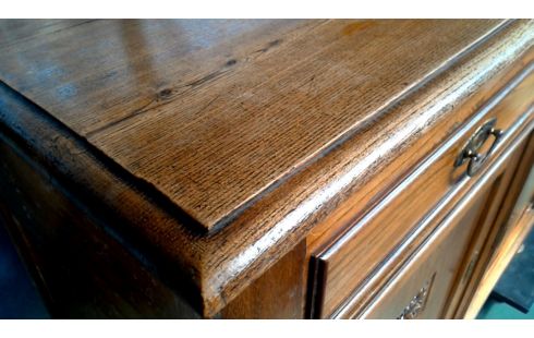 CAISSON ART DECO. ORME 2 PORTES / 2 TIROIRS