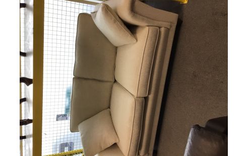 CANAPE 2 PLACES TISSU BEIGE