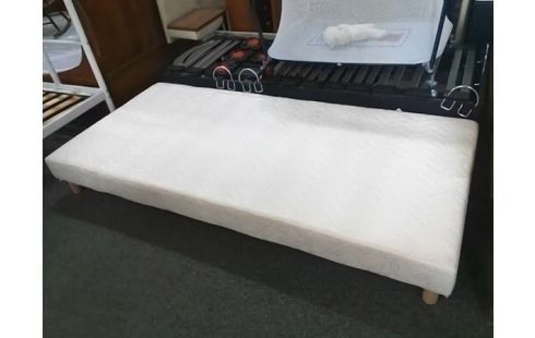 SOMMIER A LATTES 90X190 SUR PIEDS