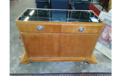MEUBLE ART DECO 121X73X40 2 PORTES + CLE