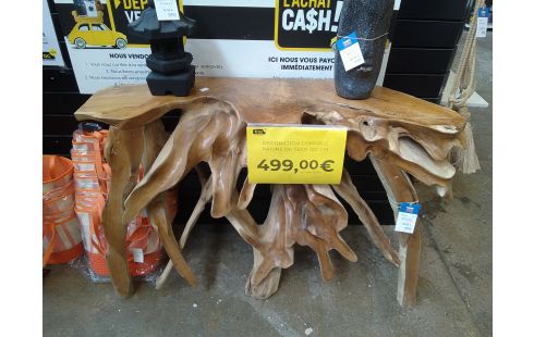 DECORATION CONSOLE RACINE DE TECK 120 CM