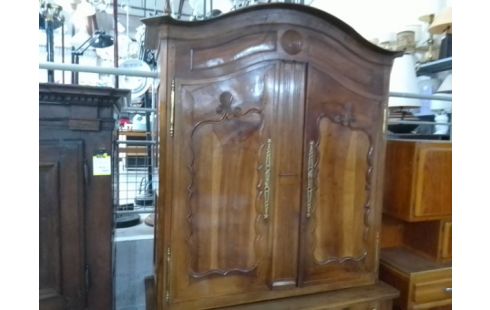 BAHUT 2 CORPS ANCIEN 4 PORTES 2 TIROIRS BOIS MASSIF