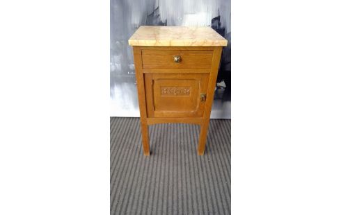 NACHTKASTJES MET MARMEREN BLAD  1 LADE