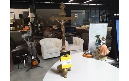 CRUCIFIX D'AUTEL EN BRONZE XVIII EME