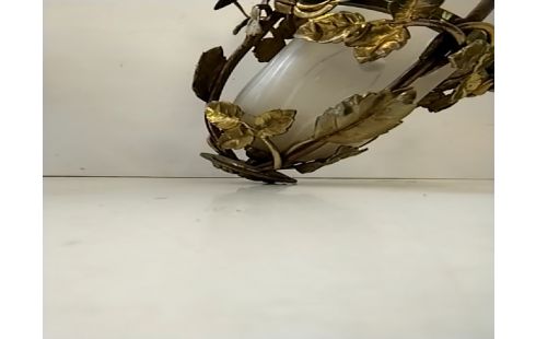 SUSPENSION Ancienne laiton verre