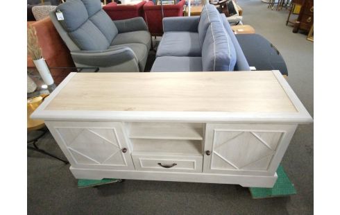 MEUBLE TV 2 PORTES 1 TIROIR