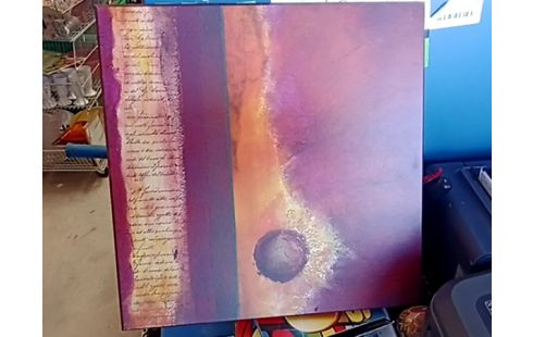 TABLEAU BOIS ET CHIFFONS