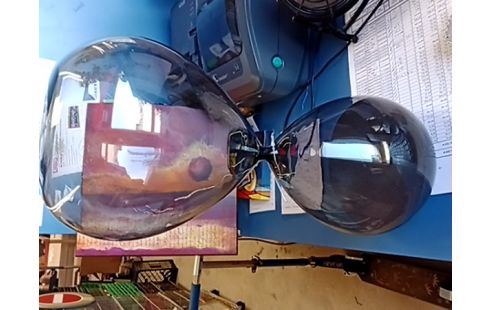 DECORATION SABLIER FUMÉ SABLE FIN NOIR