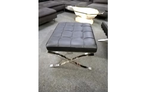 FAUTEUIL + REPOSE PIED TYPE BARCELONA