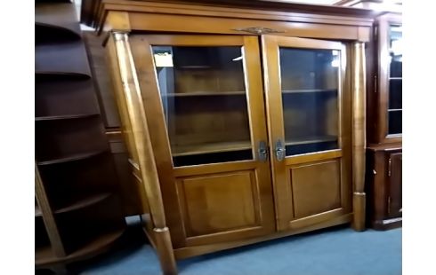 BIBLIOTHEQUE 2 portes style Empire avec cle