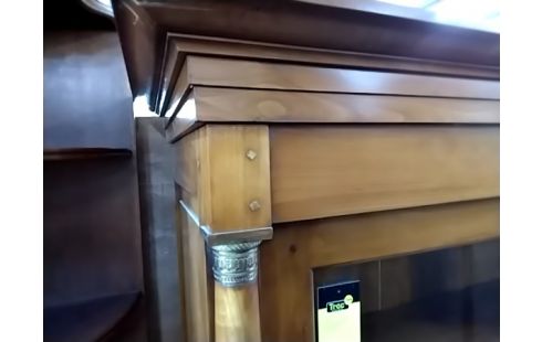 BIBLIOTHEQUE 2 portes style Empire avec cle