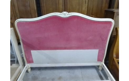 LIT ANCIEN 140X190 TISSU BOIS