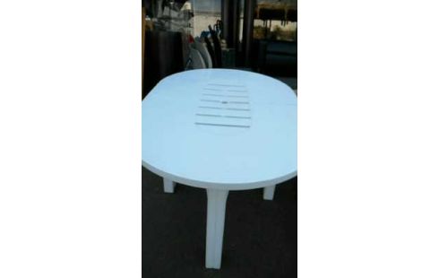 GARTENTISCH KUNSTSTOFF WEISS, , 4 STÜHLE