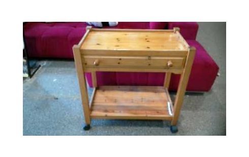 DESSERTE A ROULETTES SAPIN