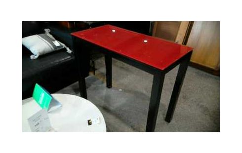 KONSOLE, , TABLETT GLAS ROT DEHNBAR