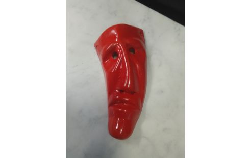 MASQUE ITALIEN TERRE CUITE EMAILLEE