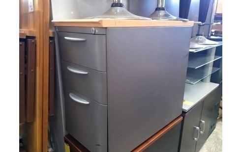 CAISSON DE BUREAU GRIS 3T (SANS CLEF)