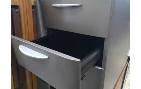 CAISSON DE BUREAU GRIS 3T (SANS CLEF)