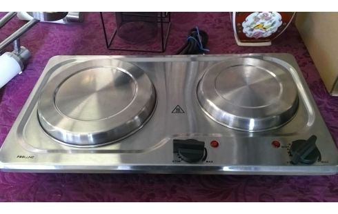 PLAQUE ELECTRIQUE 2 FEUX PROLINE