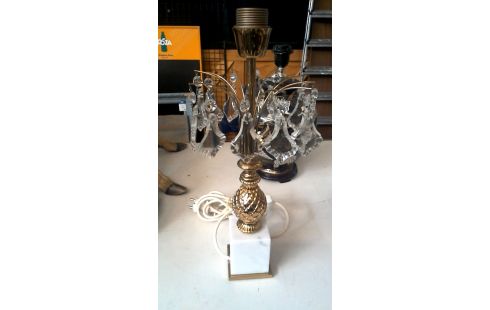 LAMP MESSING KRISTAL