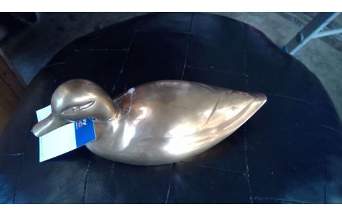 OBJETO DECORACIÓN, , PATO LATÓN