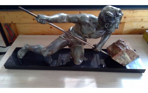 SCULPTUUR METAAL GUSTAVE LOUIS BUCHET